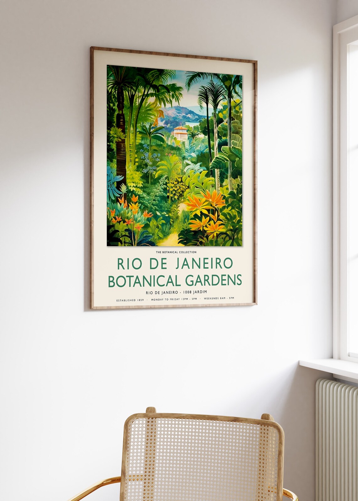 Rio De Janeiro Botanical Gardens Travel Poster - Image 3