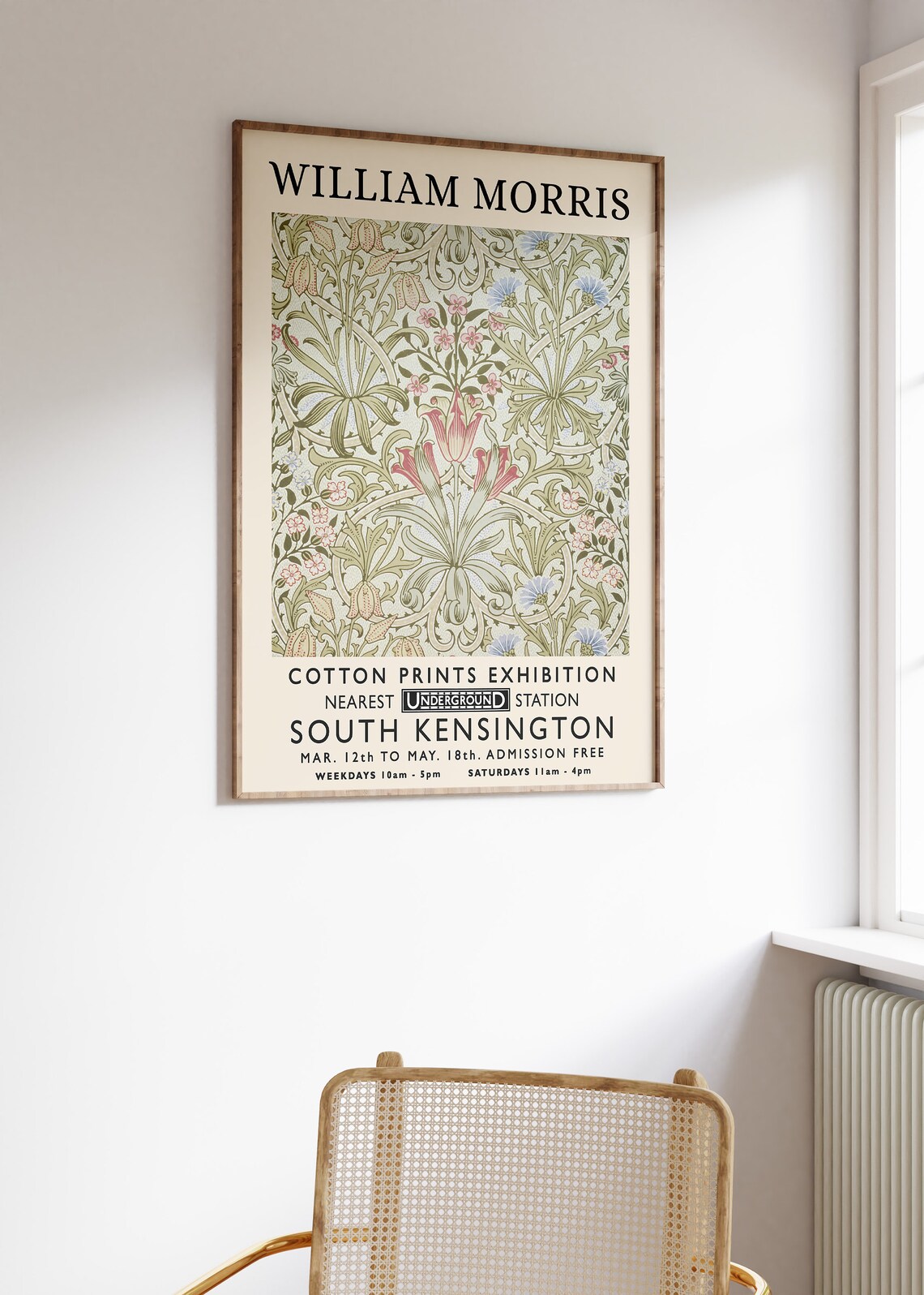 William Morris Exhibition Vintage Wall Art Print - Image 2