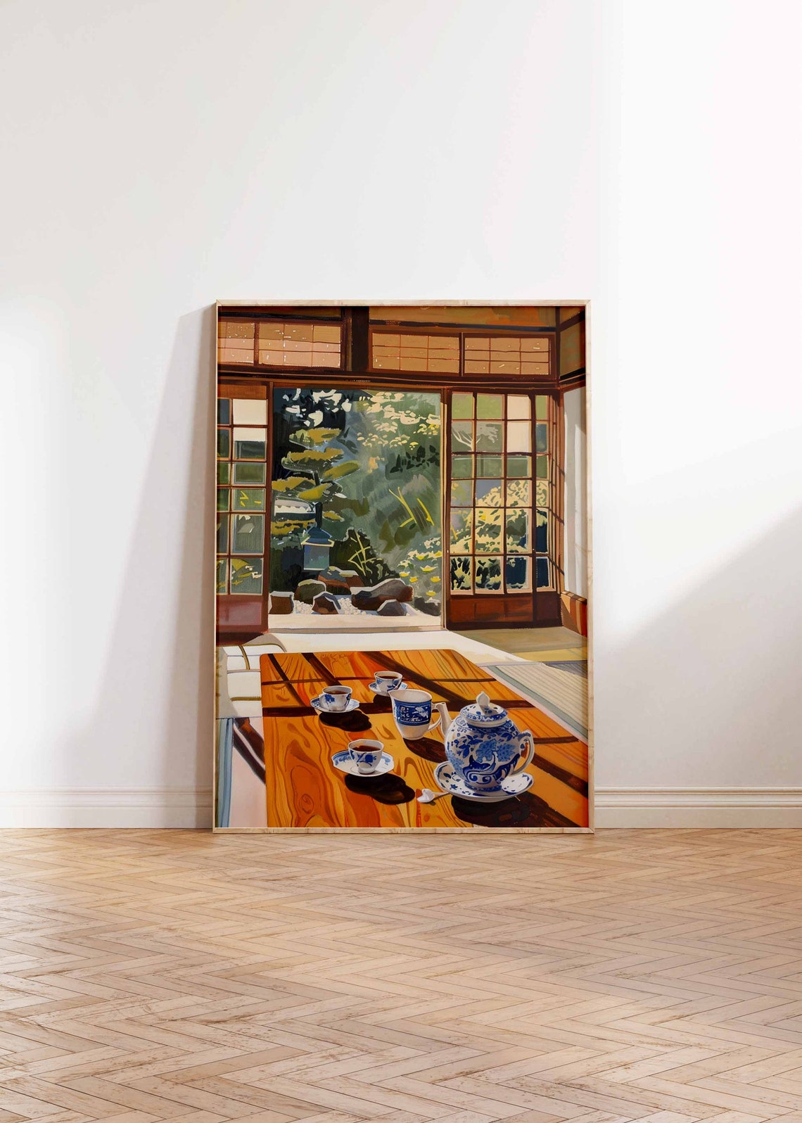 Traditional Japanese Tea House Poster Japanese Art Print Japanese Food Poster Asian Decor Traditional Japanese Art Oriental Print - Image 2
