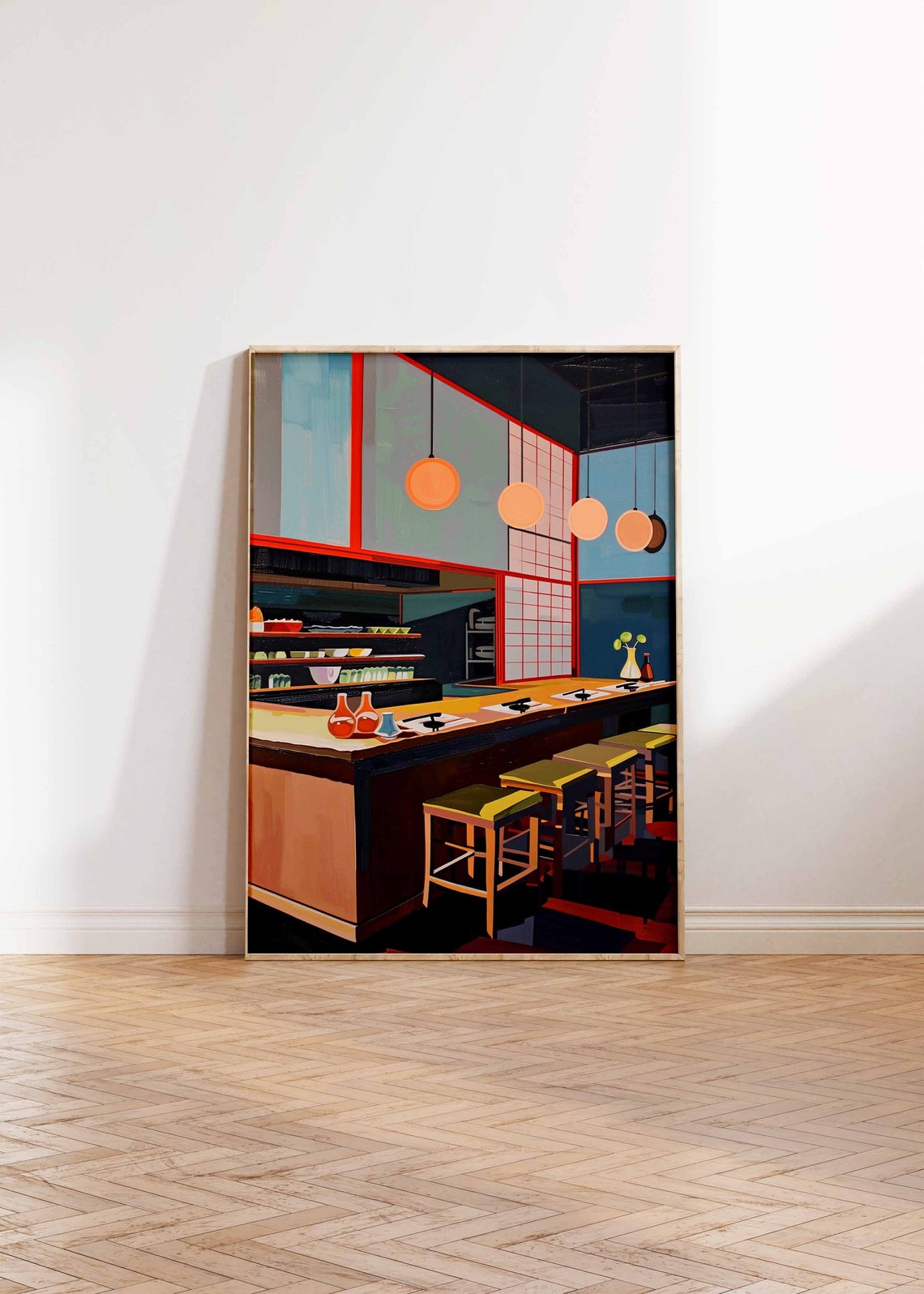 Japanese Sushi Poster Sushi Print Japanese Food Art Japanese Food Print Sushi Poster Japanese Wall Art Kitchen Decor Food Print - Image 2