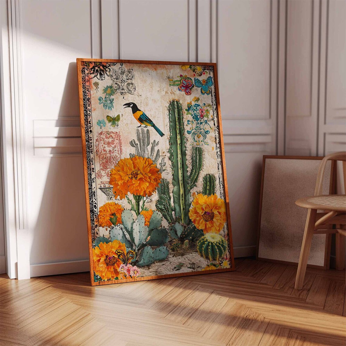 Mexican Vintage Botanical Wall Art Print - Image 3