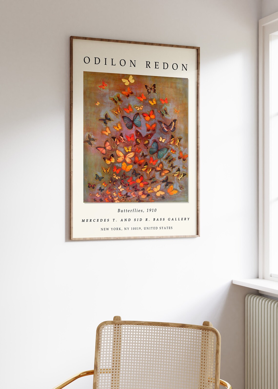 Odilon Redon Butterflies Art Print, Floral Decor - Image 3