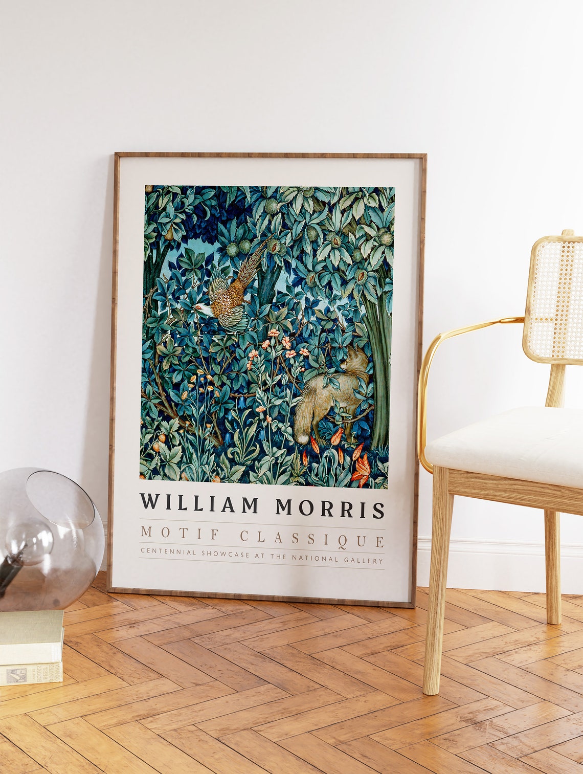 William Morris Forest Pheasant Fox Exhibition Gallery Art Poster - Image 2
