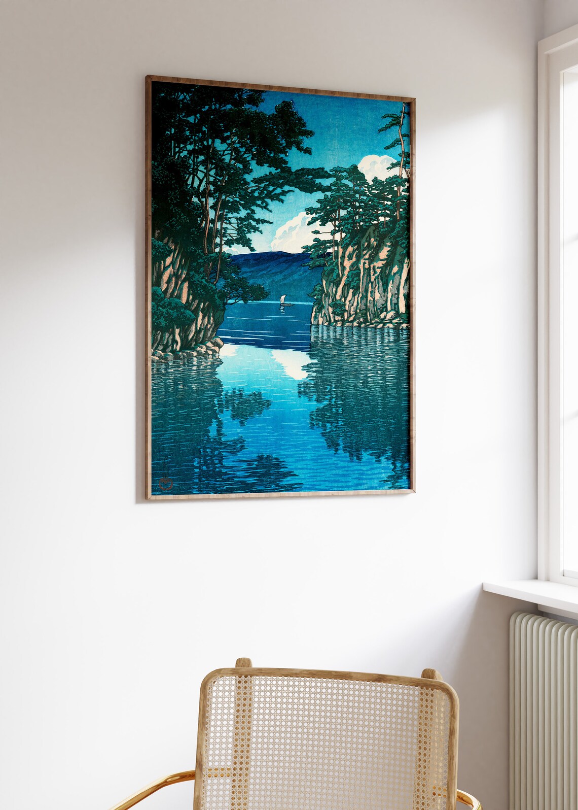 Hasui Kawase Lake Towada Japanese Poster Art Print - Image 3