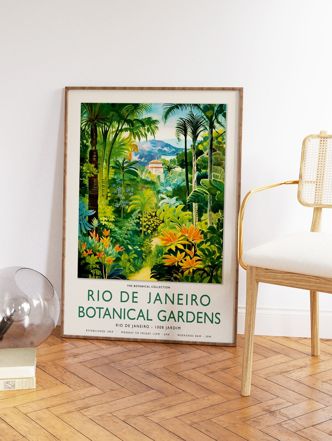 Rio De Janeiro Botanical Gardens Travel Poster - Image 2