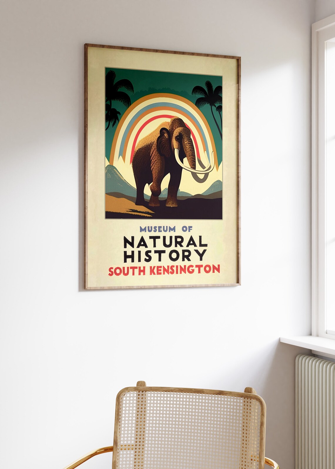 Vintage Museum of Natural History Lion Art Print - Image 3