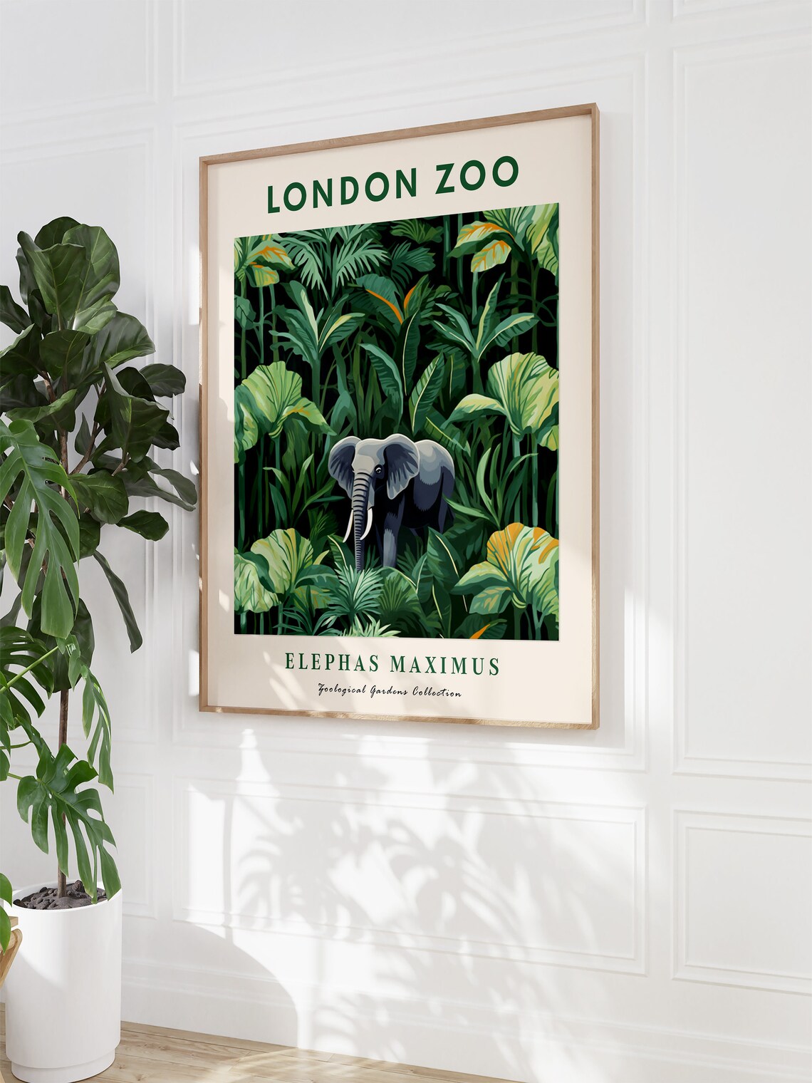 London Zoo Vintage Poster, Jungle Animal Art Print - Image 3