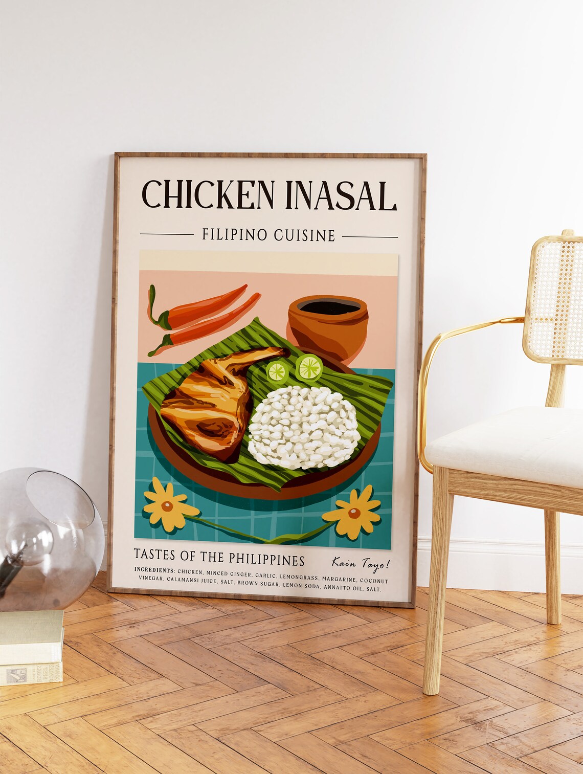 Chicken Inasal Filipino Cuisine Grilled Chicken Rice Food Poster - Image 2