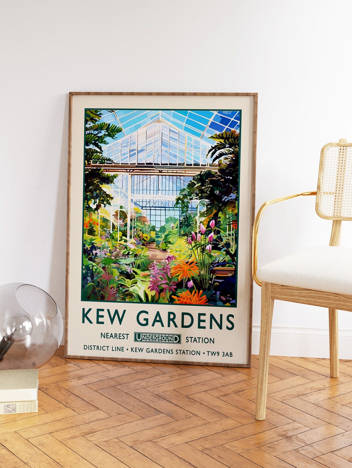 Kew Gardens London Botanical Gardens Travel Poster - Image 2