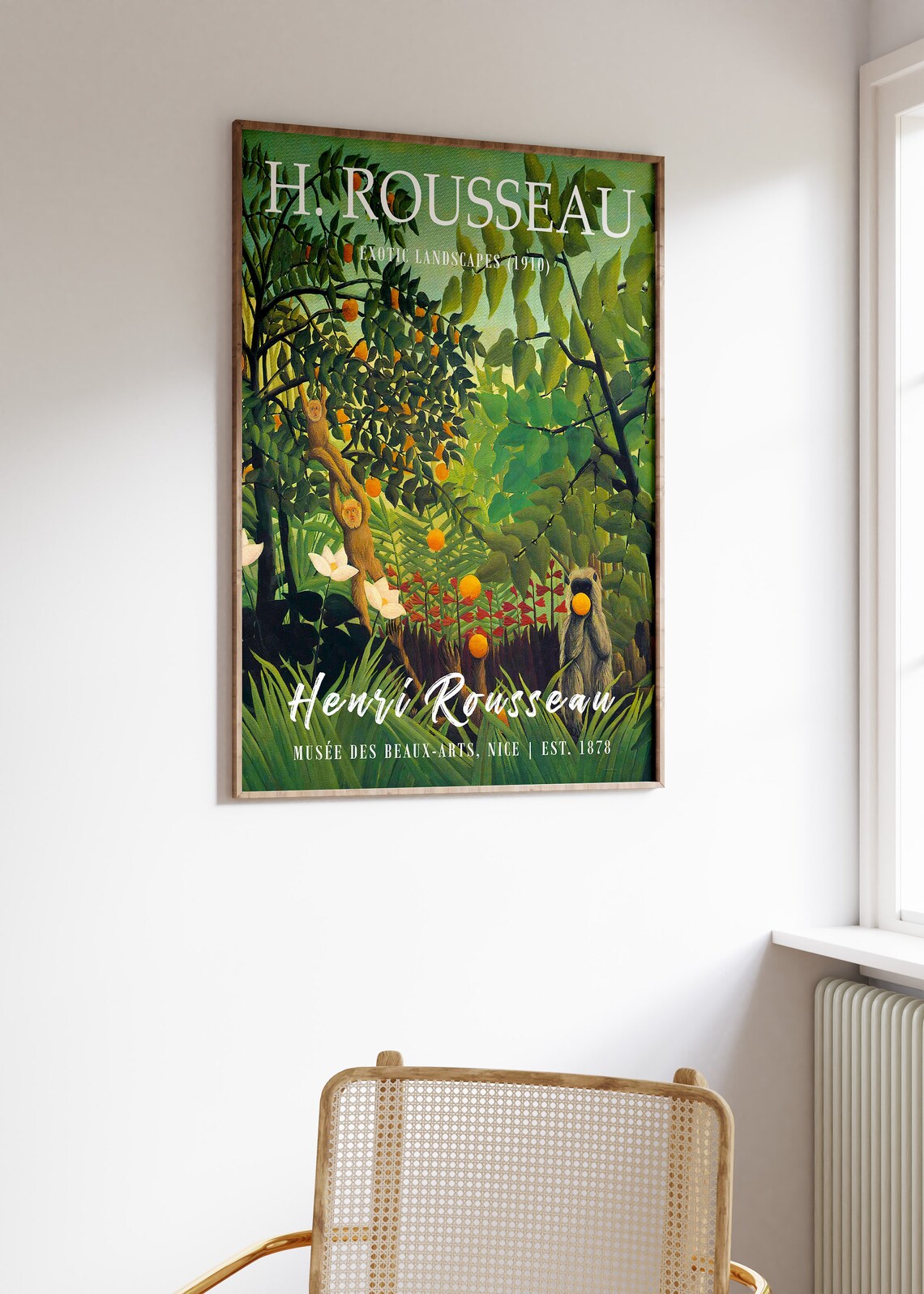 Henri Rousseau Exotic Landscapes Tropical Jungle Monkeys Art Print - Image 2