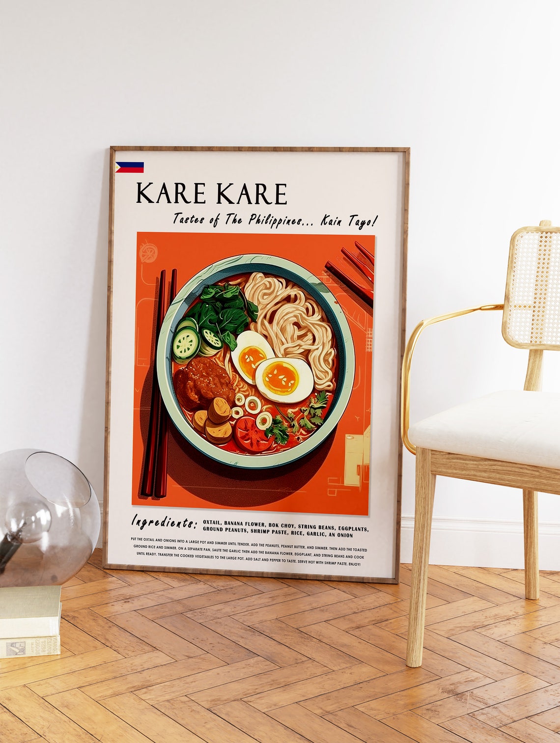 Kare Kare Filipino Food Poster Filipino Food Print Philippines Food Art Kitchen Decor Asian Poster Asian Decor Print Food Gift - Image 2
