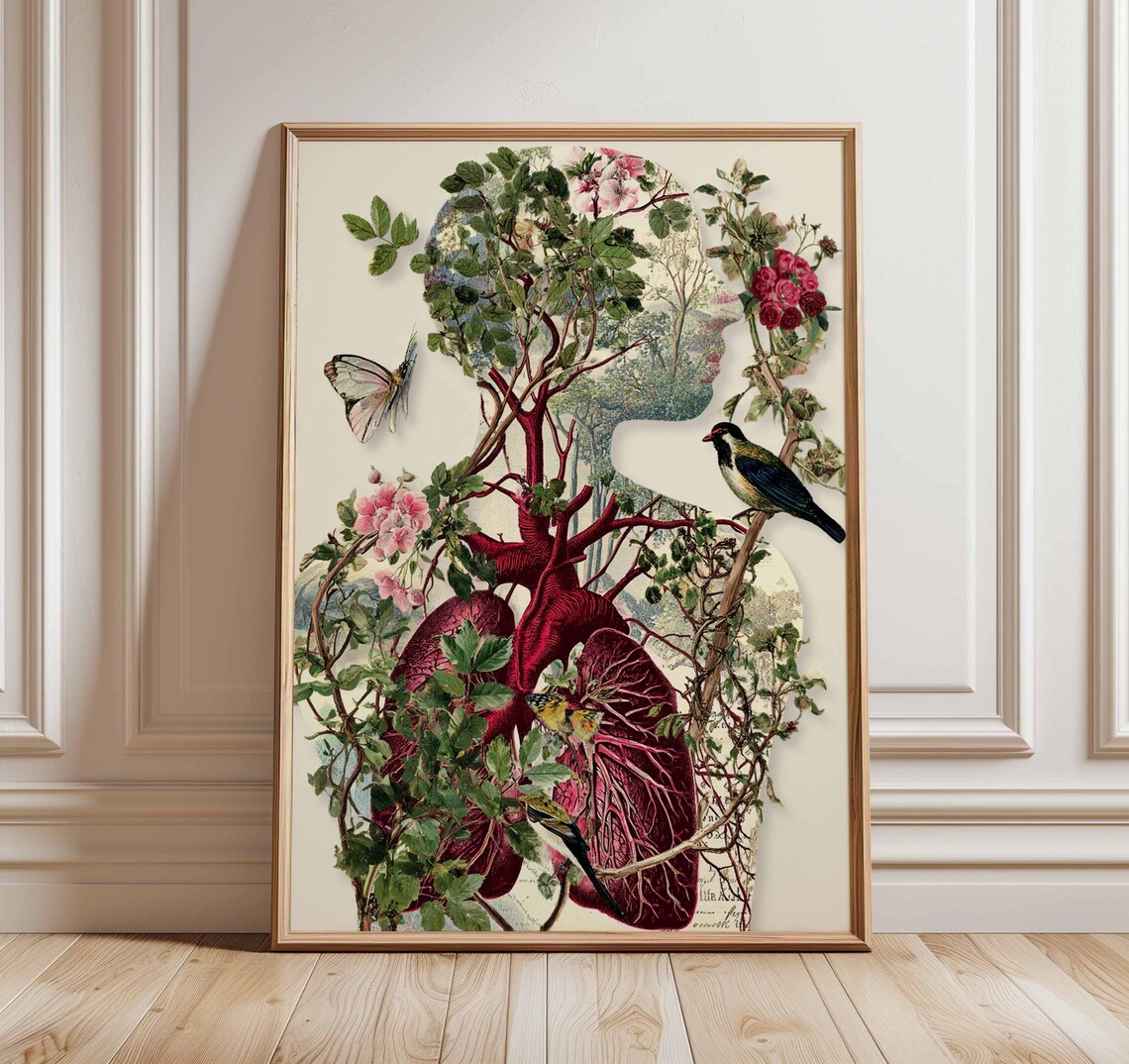 Human Anatomy Vintage Style Medical Art Print