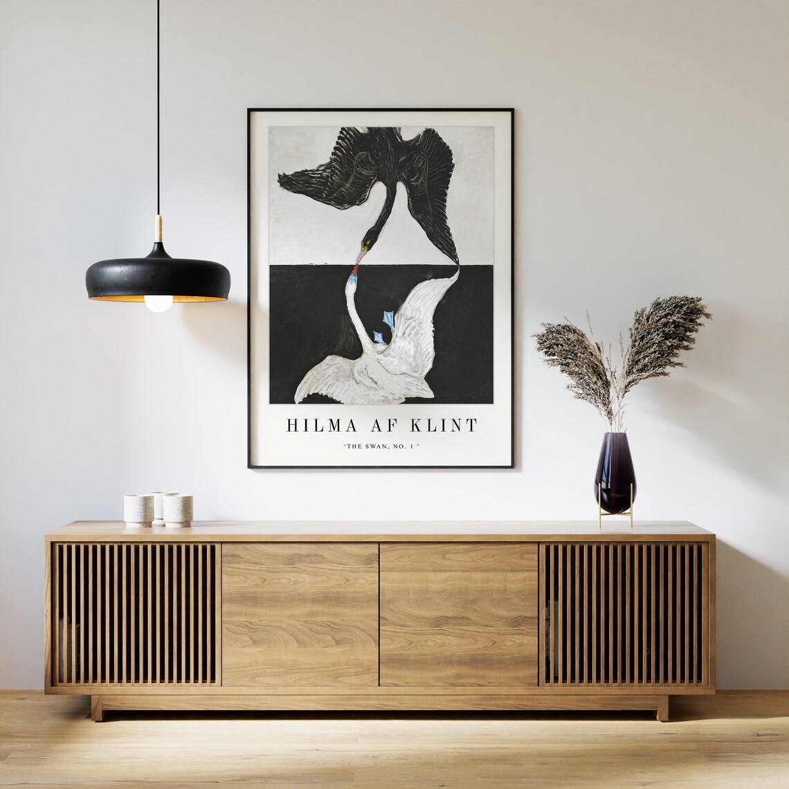Hilma Af Klint The Swan Exhibition Art Print - Image 3