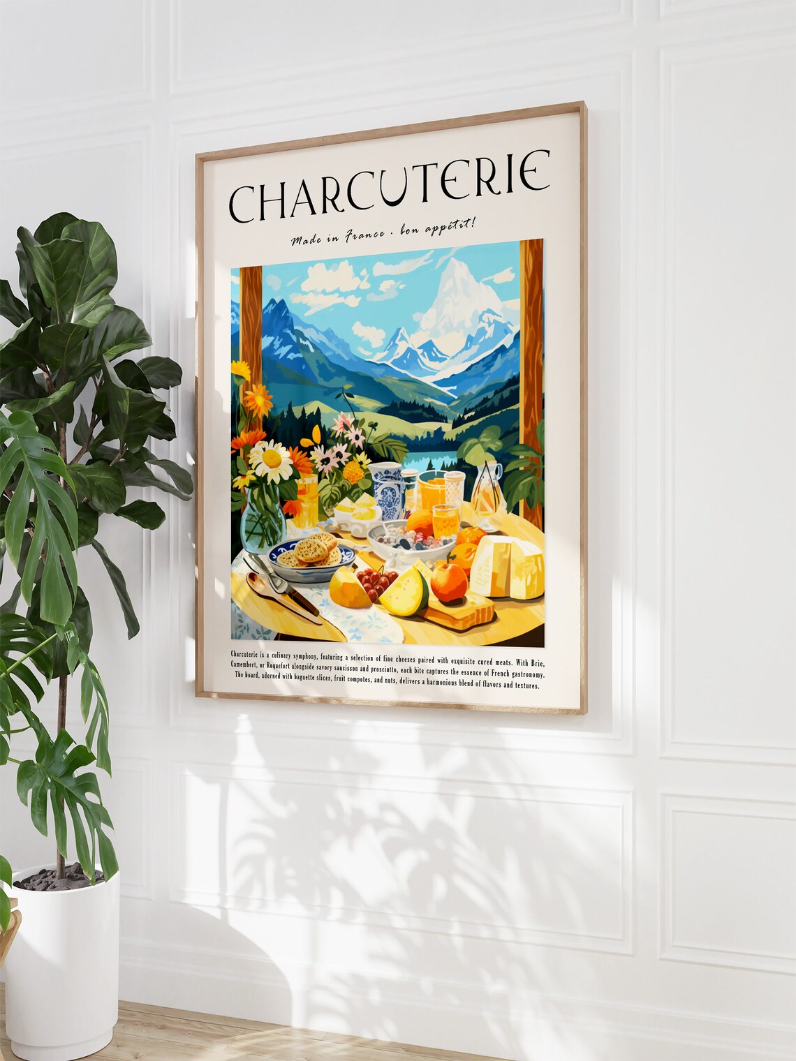French Cheese Vintage Food Poster, Kitchen Decor - Image 3
