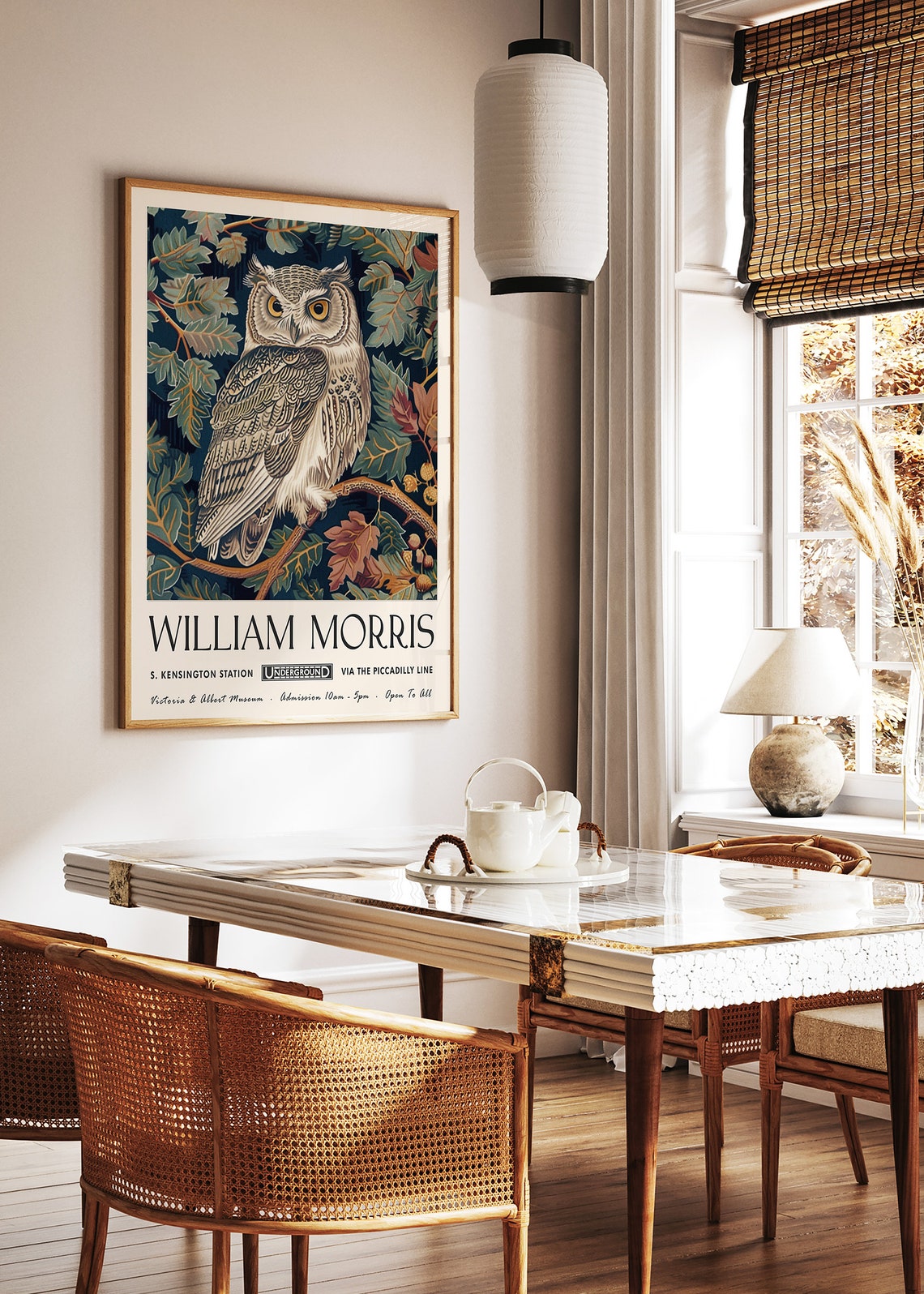 William Morris Owl Victoria Albert Museum London Exhibition Poster - Image 2