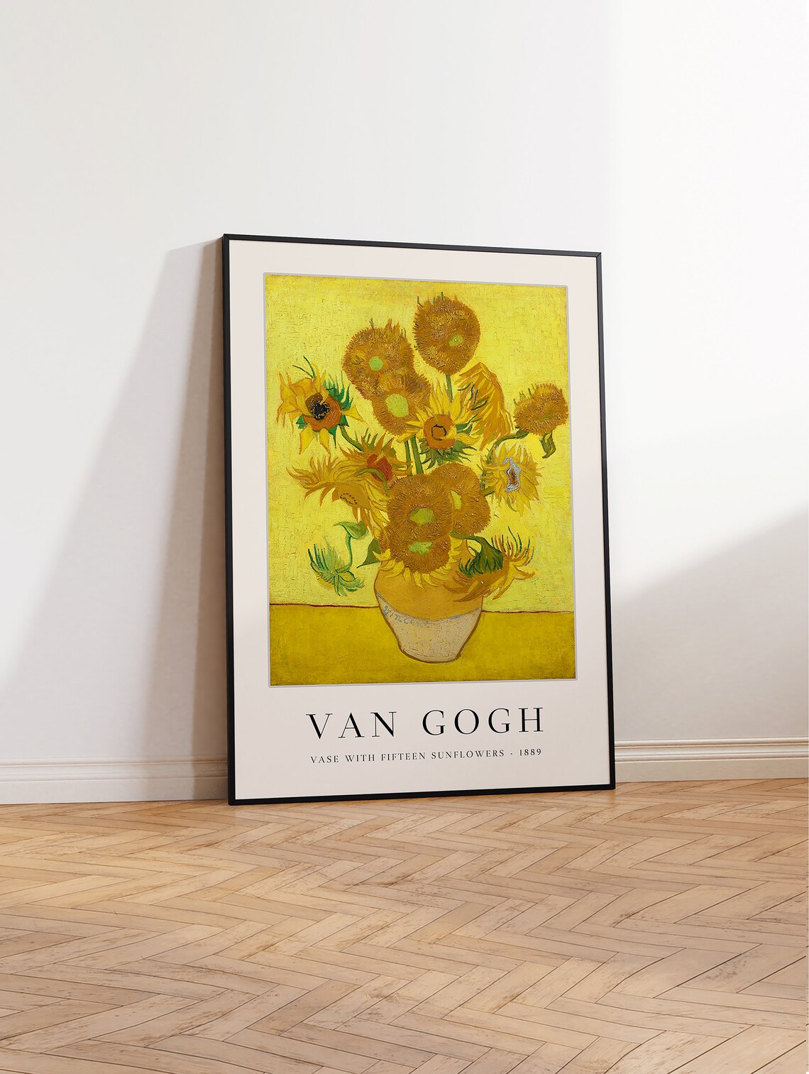 Van Gogh Vase With Fifteen Sunflowers Art Print - Image 3