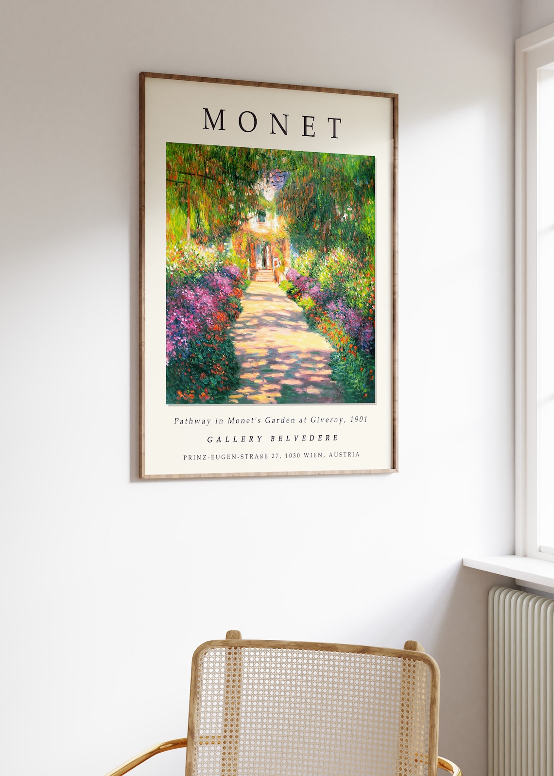 Claude Monet Pathway In Monets Garden Vintage Art Print - Image 3