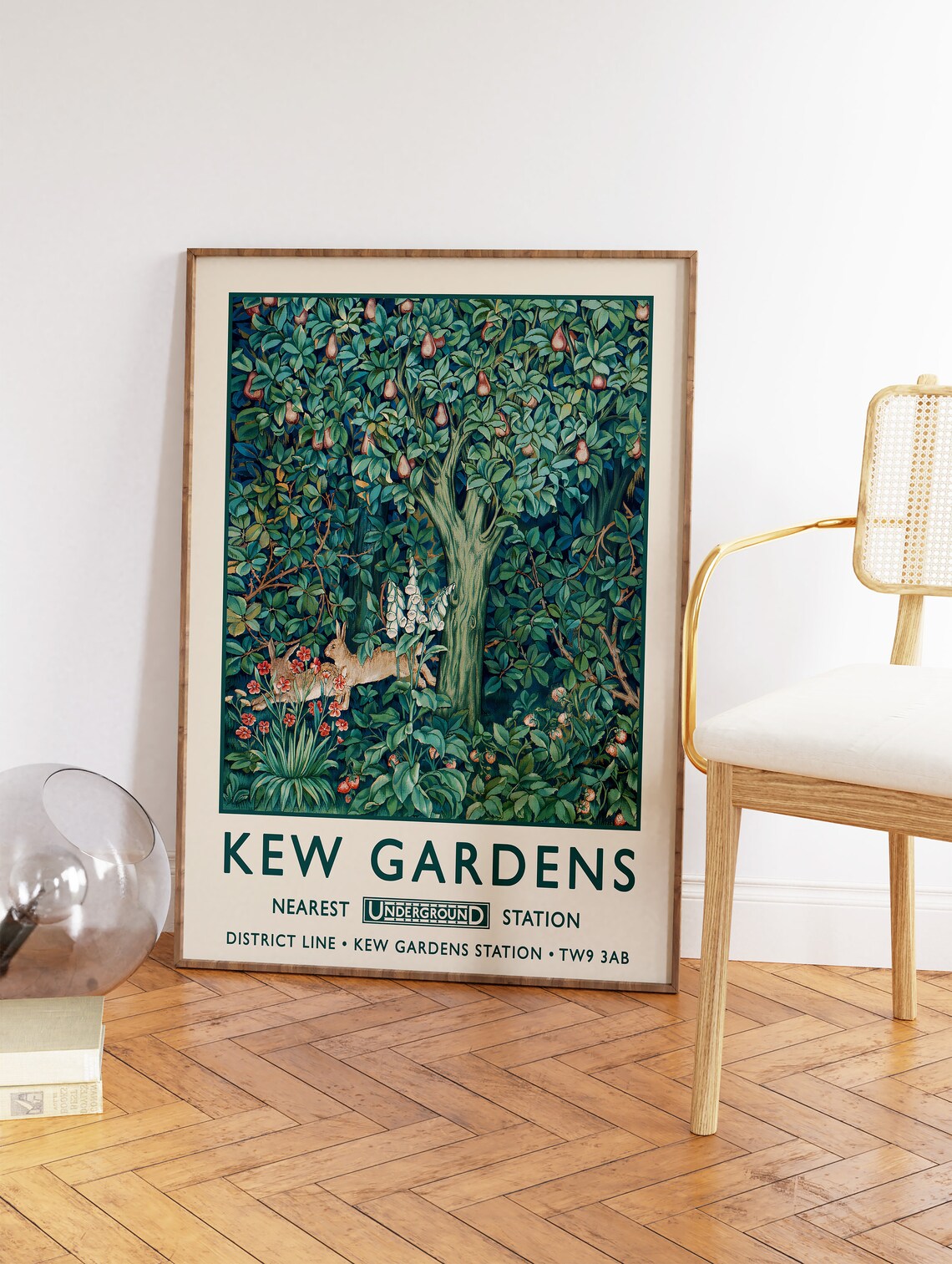 William Morris Kew Gardens Vintage Art Print - Image 3