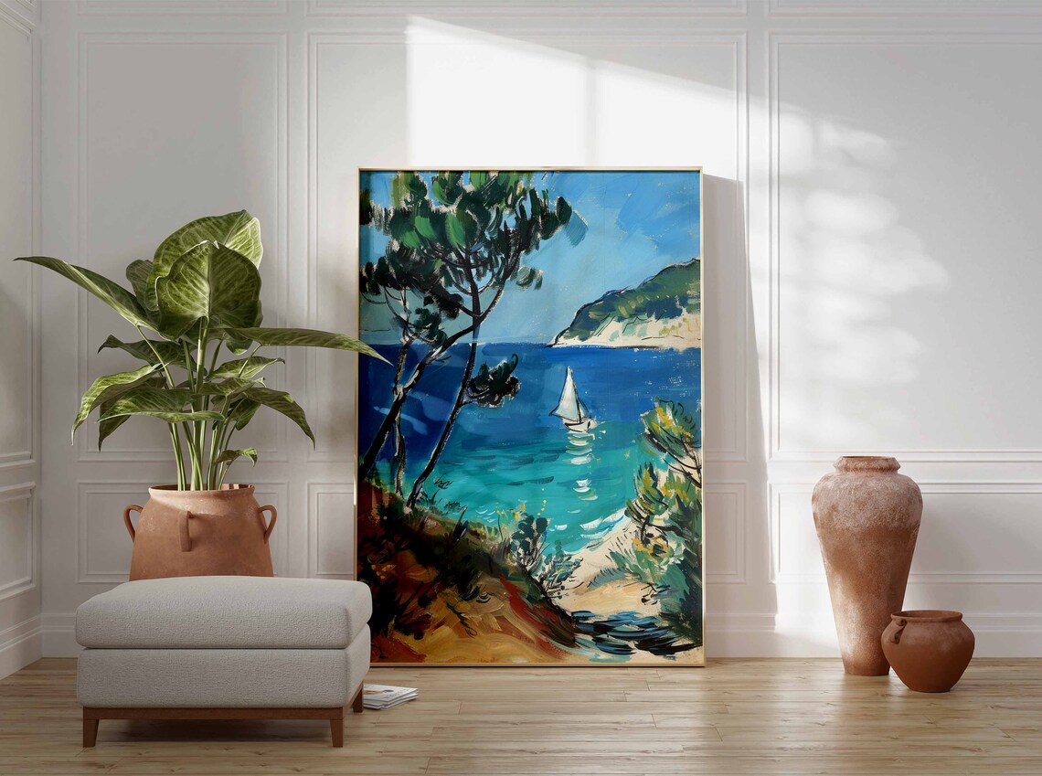 Sailing Poster, Nautical Bathroom Decor Art Print - Image 3