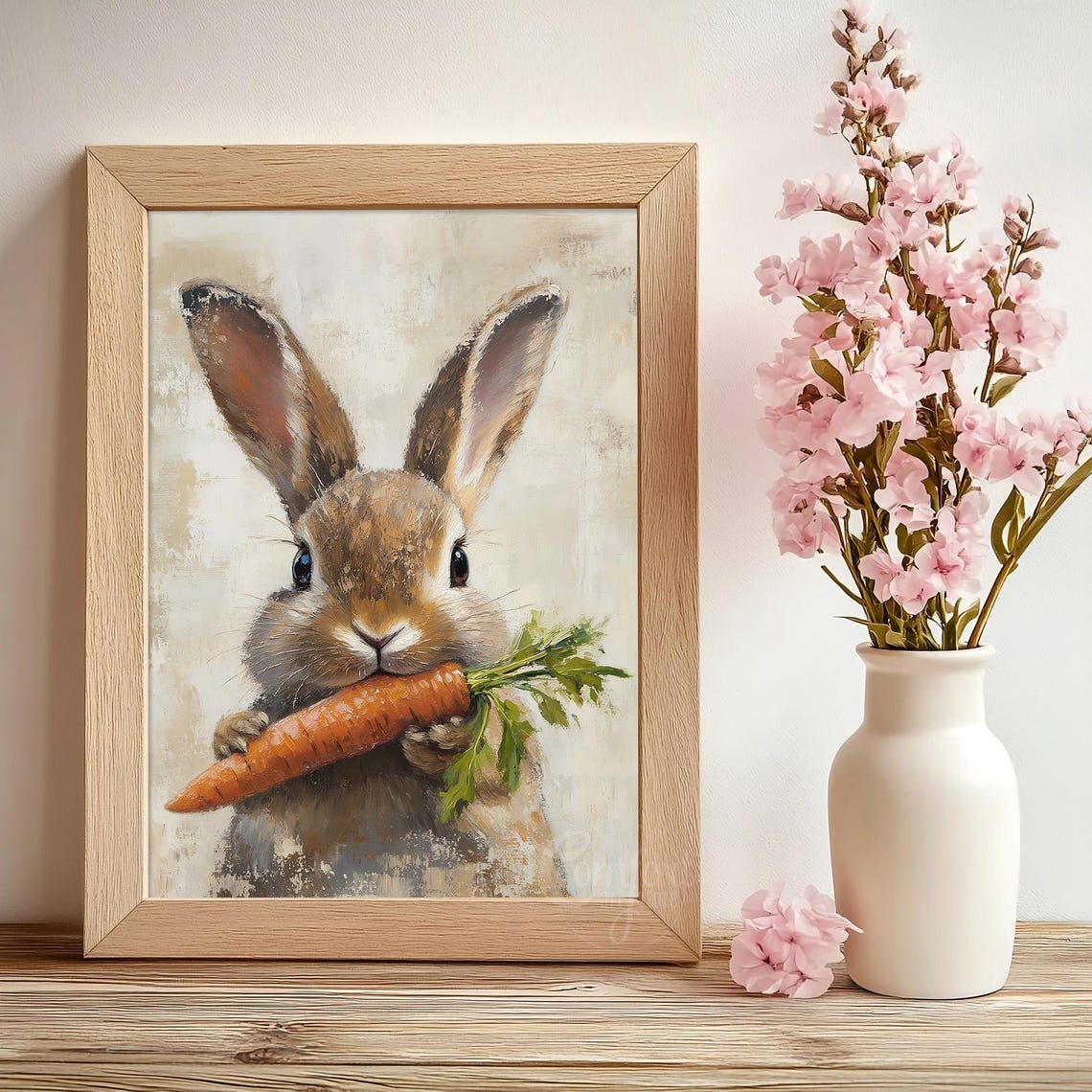 Easter Bunny - Neutral Spring Art - Image 3