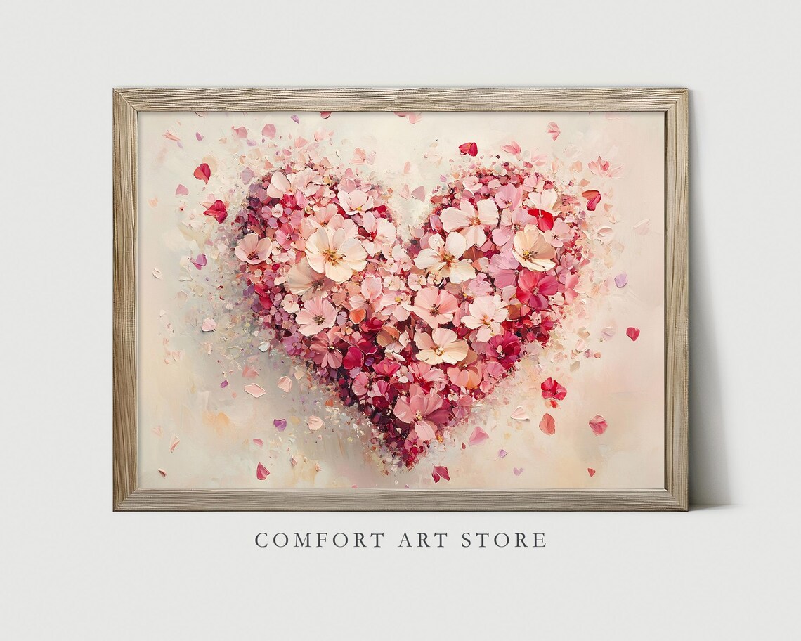 Valentines Day Heart Antique Vintage Art Print - Image 2