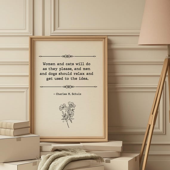 Charles Schulz Quote Poster Love Print Inspirational Funny Dog