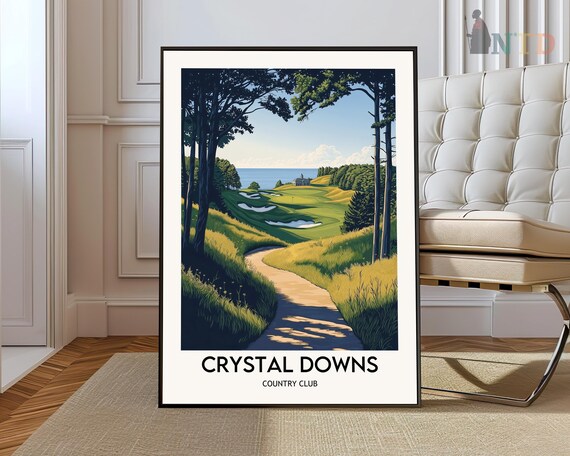 Crystal Downs Country Club Lake Michigan Pine Fairway Poster