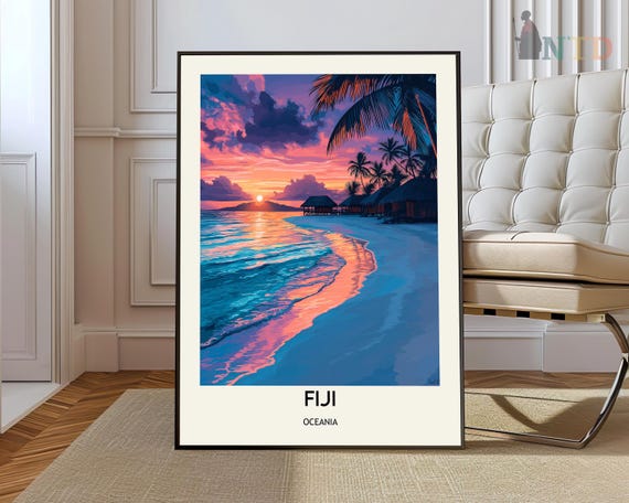 Fiji Print Poster Wall Art Artwork Photo Photography Landscape Decor Travel