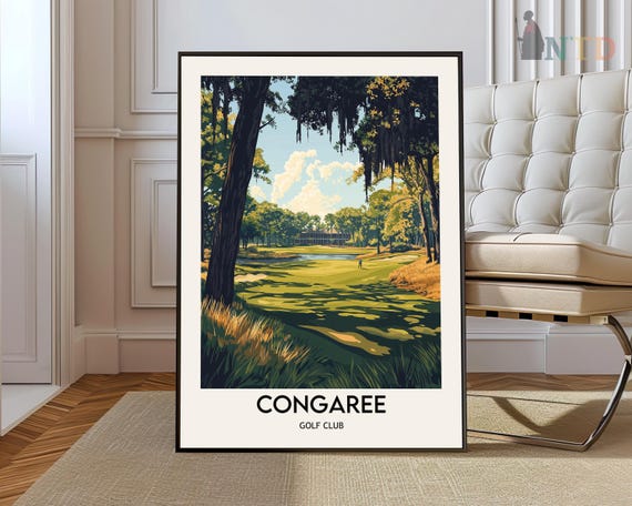 Congaree Golf Club Poster Wall Art Print Photo Ridgeland