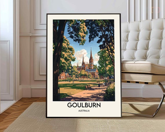 Goulburn Poster Wall Art Print Photo Travel Australia Gift