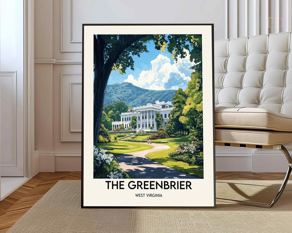 Greenbrier Print Greenbrier Wall Art Greenbrier Poster Greenbrier Photo Greenbrier Poster Print Greenbrier Golf Resort