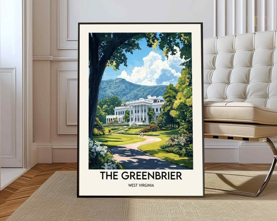 Greenbrier Print Greenbrier Wall Art Greenbrier Poster Greenbrier Photo Greenbrier Poster Print Greenbrier Golf Resort
