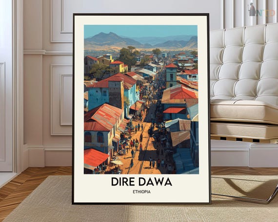 Dire Dawa Poster Wall Art Print Photo Travel Ethiopia