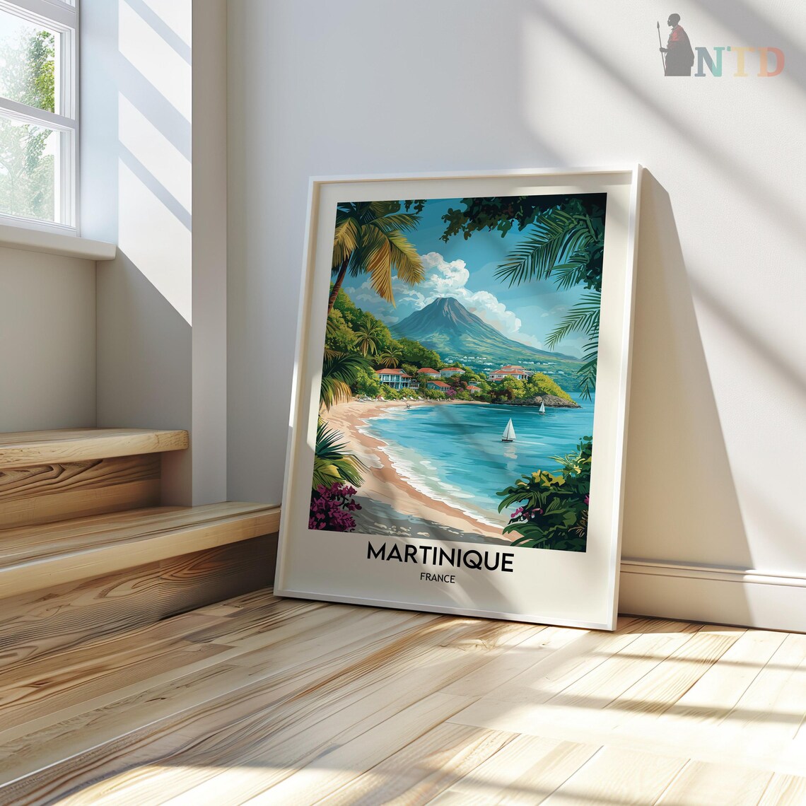 Martinique Caribbean Travel Poster, Island Wall Art - Image 3