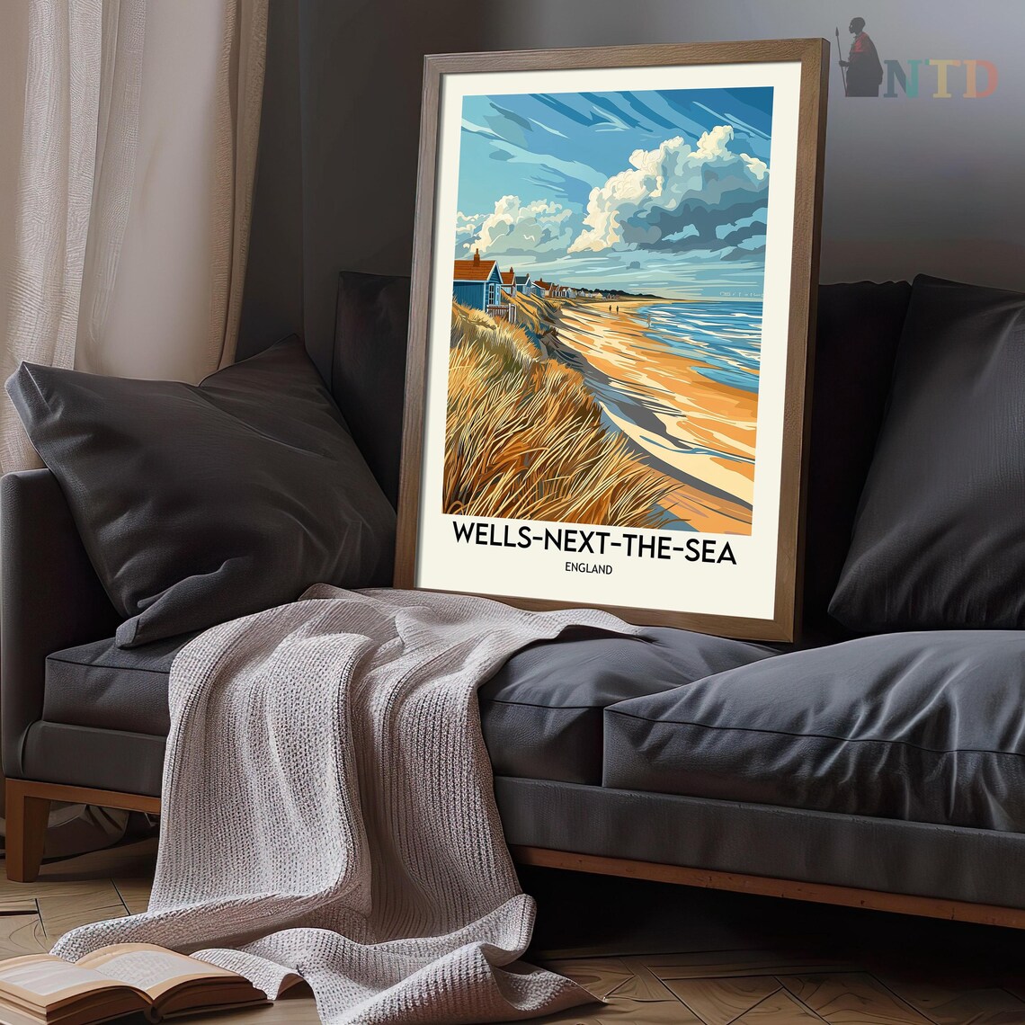 Wells Next The Sea, Norfolk Coastal Travel Poster - Image 3