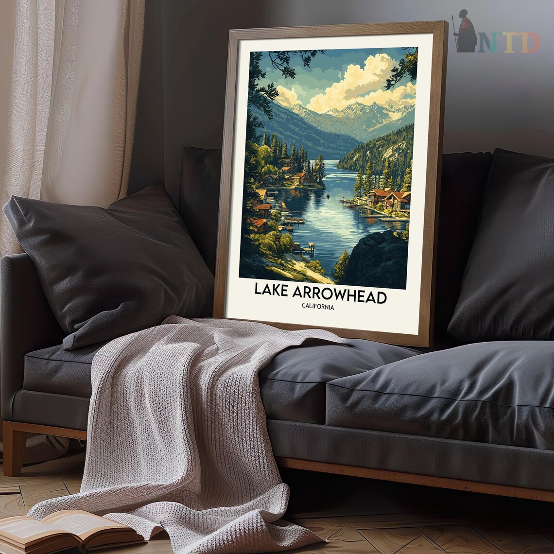 Lake Arrowhead Travel Poster, California USA - Image 3