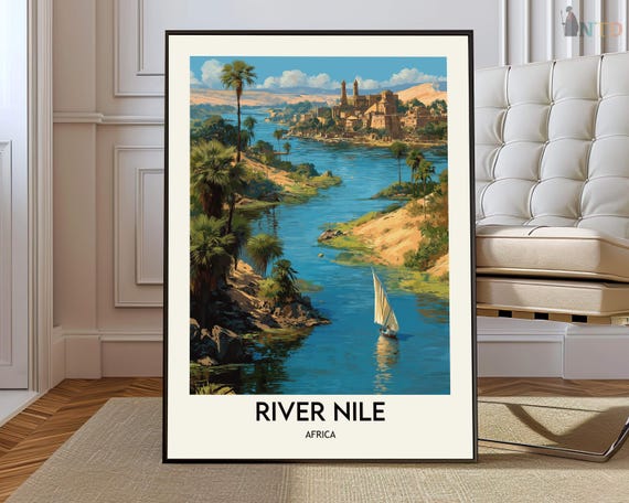 River Nile Poster Wall Art Print Photo Travel Africa