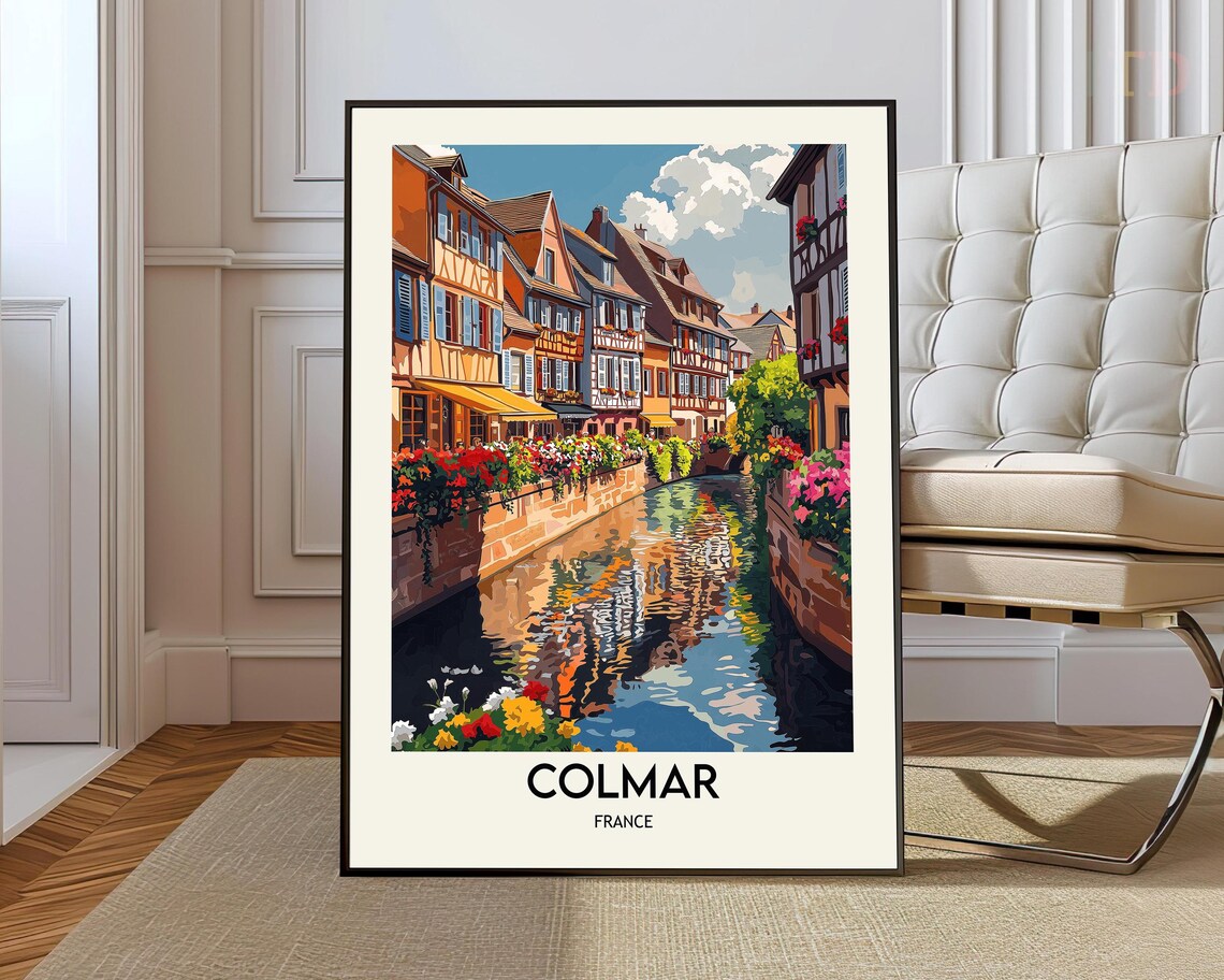 Colmar Travel City Art Print, Wall Decor