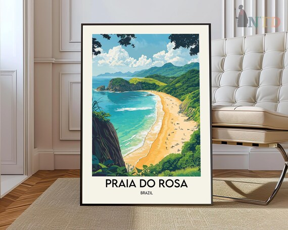 Praia Do Rosa Poster Wall Art Print Photo Brazil