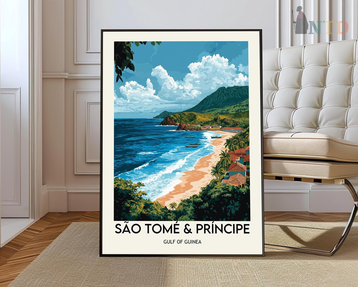 São Tomé and Príncipe Travel Poster Print