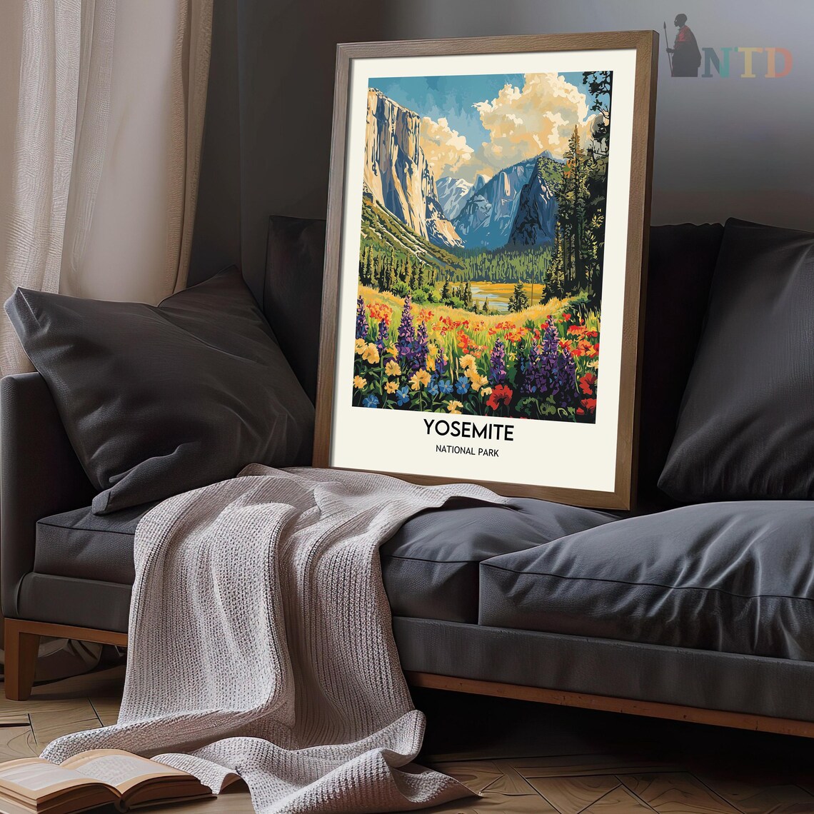 Yosemite National Park Travel Poster Art Print - Image 3