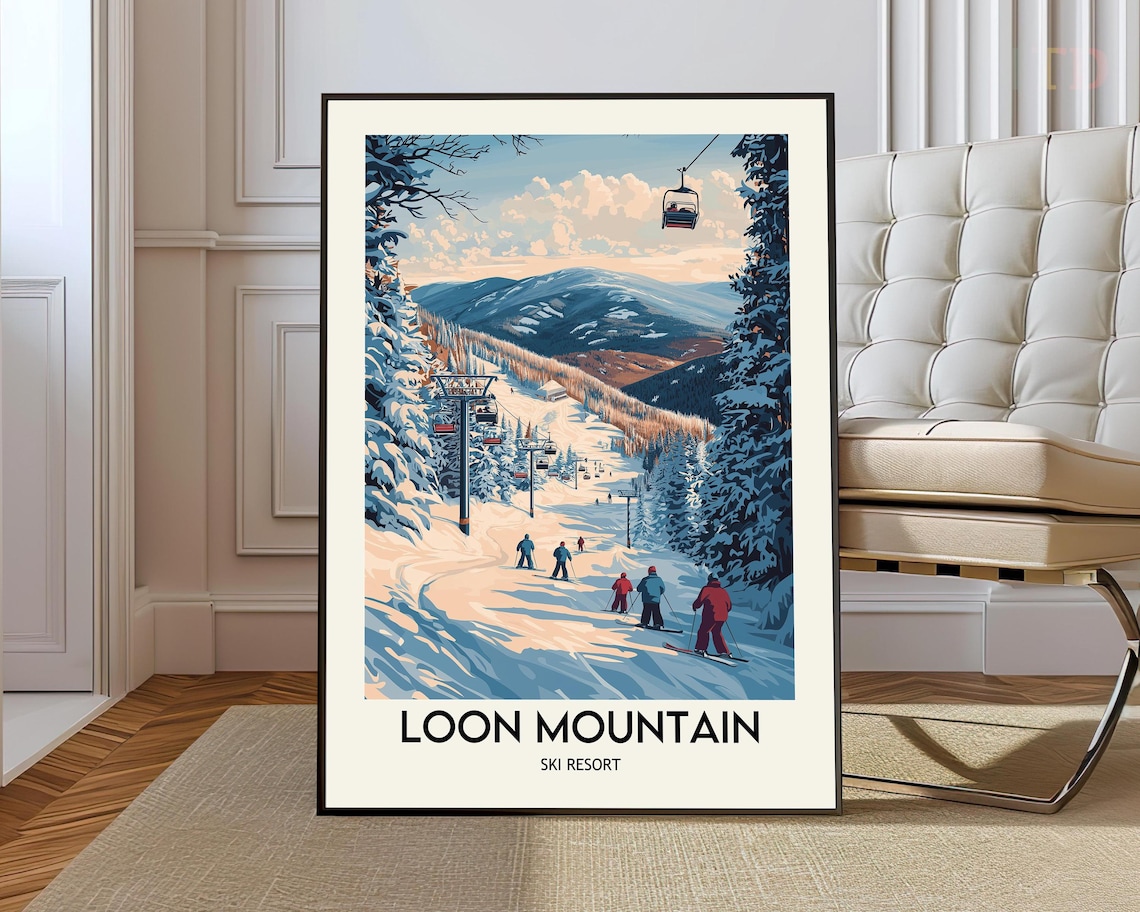 Loon Mountain Ski Resort New Hampshire Art Print