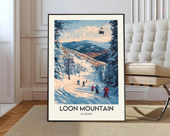 Loon Mountain Ski Resort New Hampshire Art Print