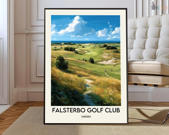 Falsterbo Golf Club Sweden Links Course Coastal View Art Poster