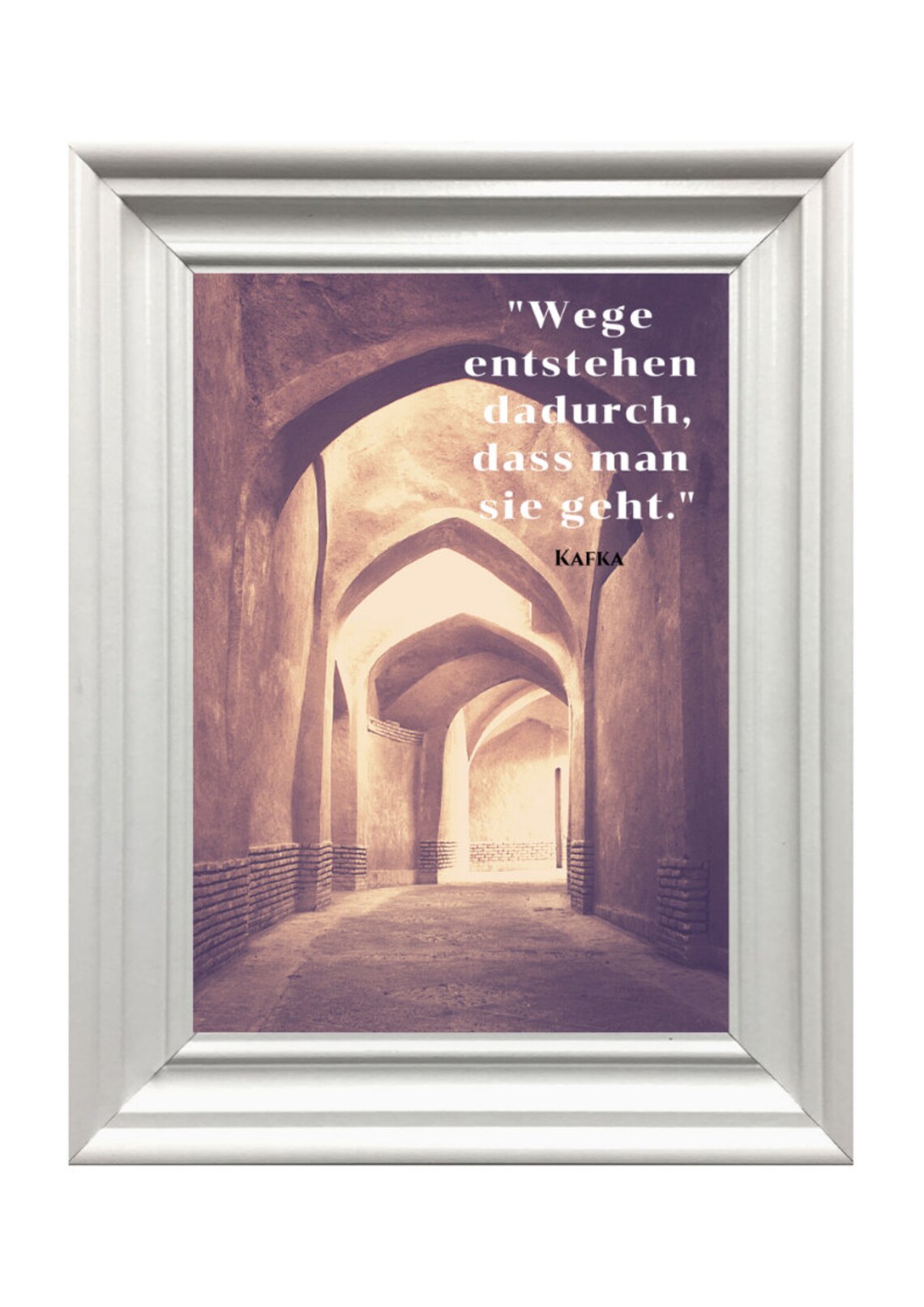 Franz Kafka Quote Arched Passage Photography Motivational Wall Art - Image 3