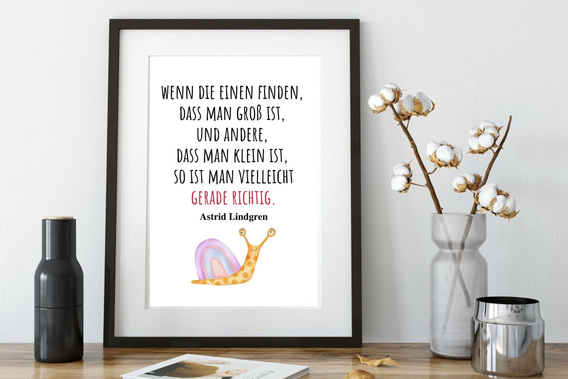 Big Small Just Right Quote, Motivational Art Print - Image 2