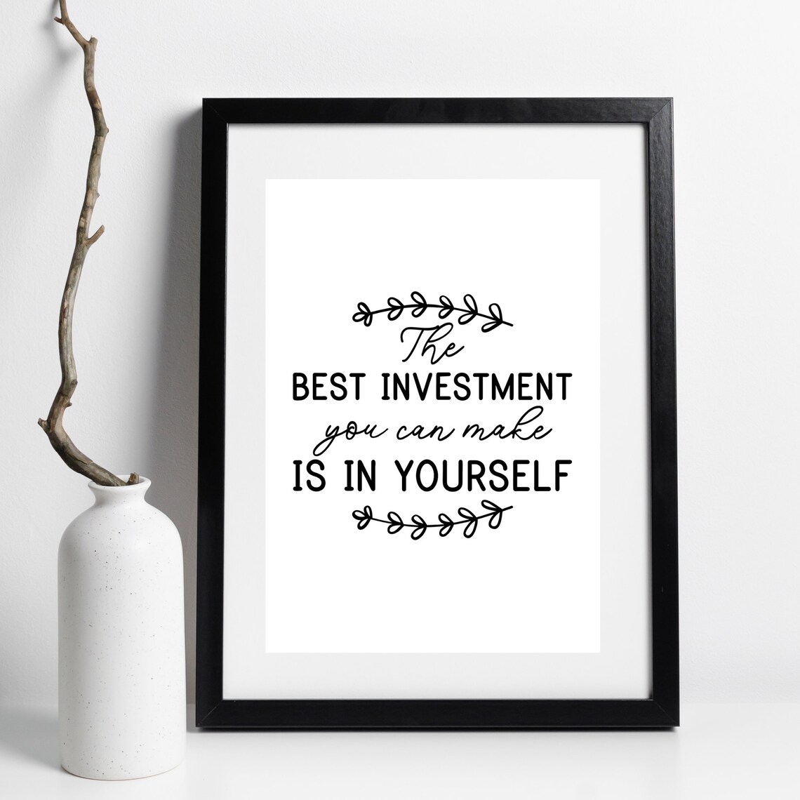 Best Investment Is in Yourself Motivational Success Quote Poster - Image 3