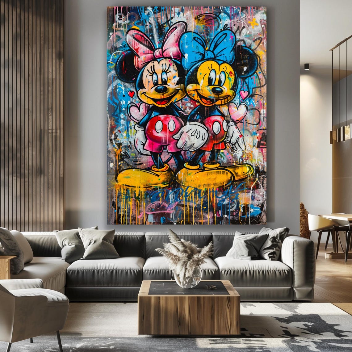 Graffiti Art Wall Art Framed Art Home Decor Dynamic Urban Graffiti Wall Decor Vibrant And Bold Framed Art Modern Art - Image 2