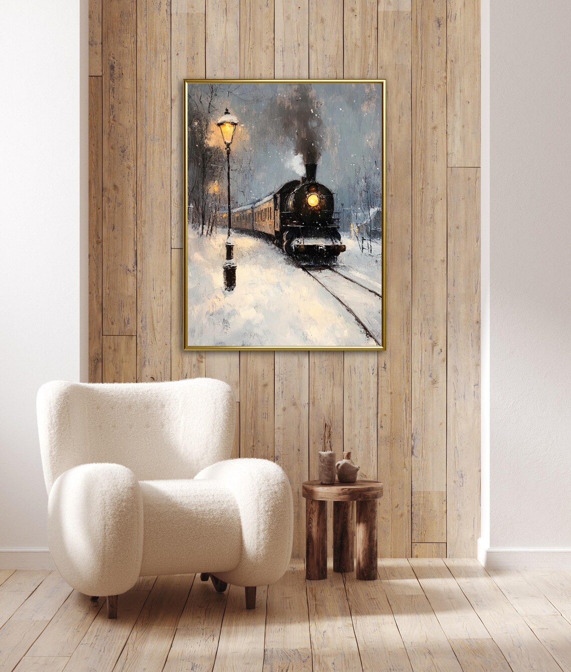 Vintage Orient Express Christmas Travel Poster - Image 5