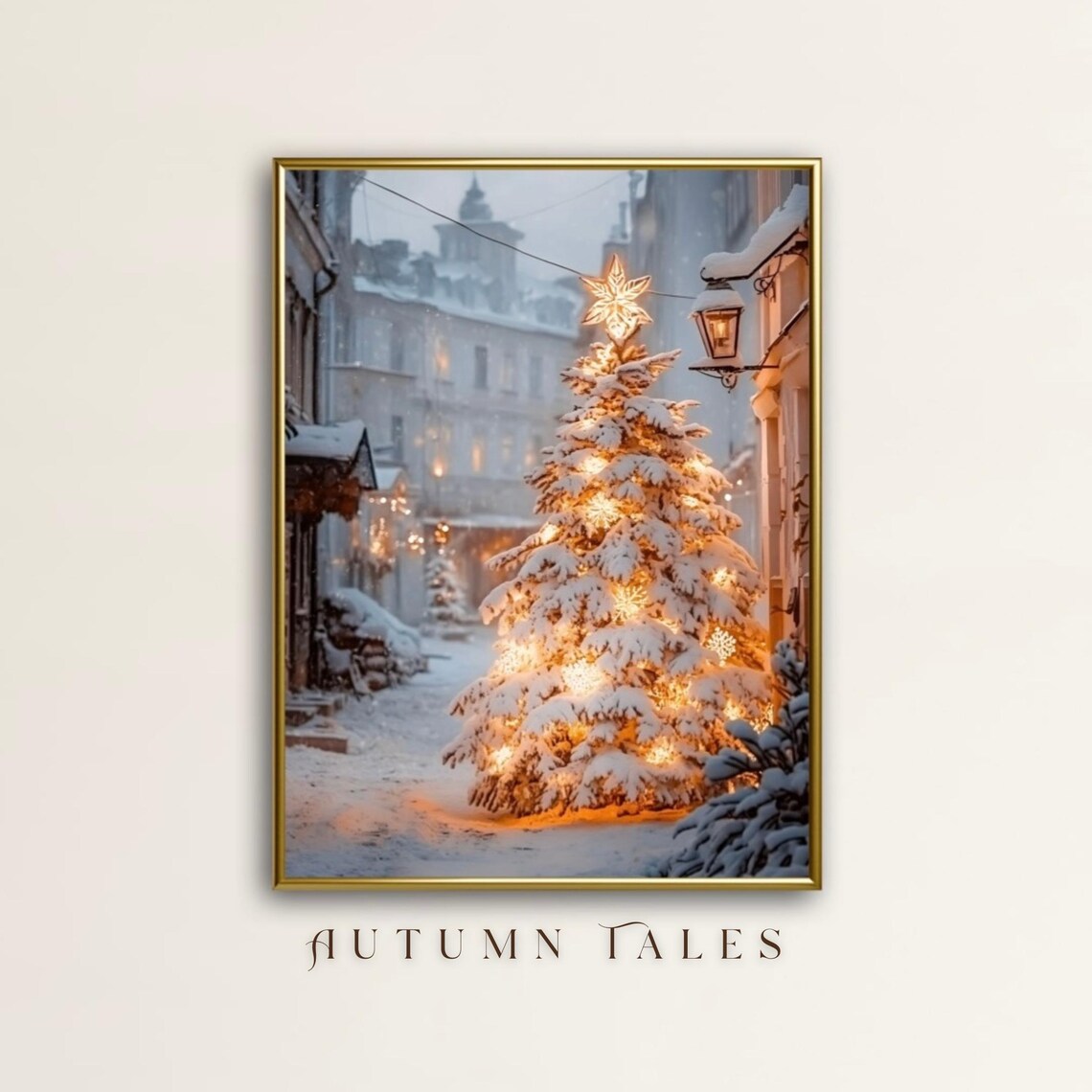 Winter Christmas Tree Classic Photograph Poster